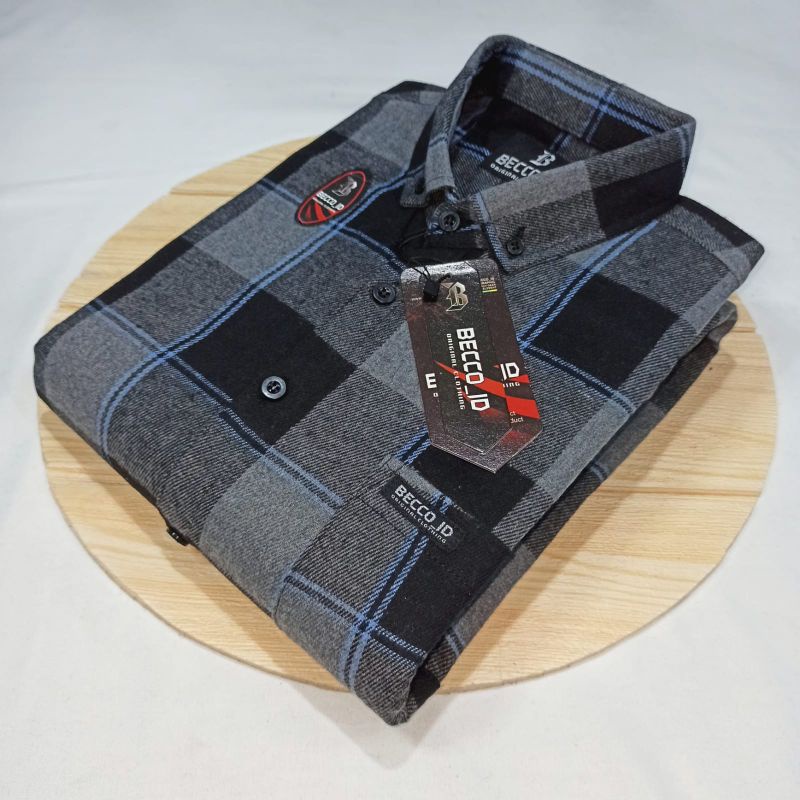 kemeja flanel lengan pendek pria - Kemeja flanel bahan import terbaru