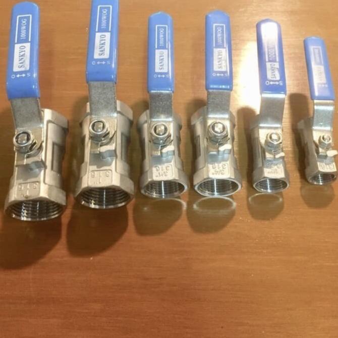 Ball Valve /Stop Kran 2,5" Sankyo Ss316 -21/2 Inch Sus 316 Stainless