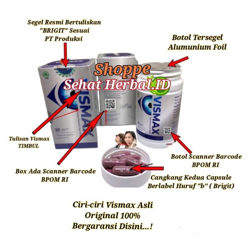 VISMAX Obat vismax Mata Asli Original 100% Berkualitas Dan Bergaransi