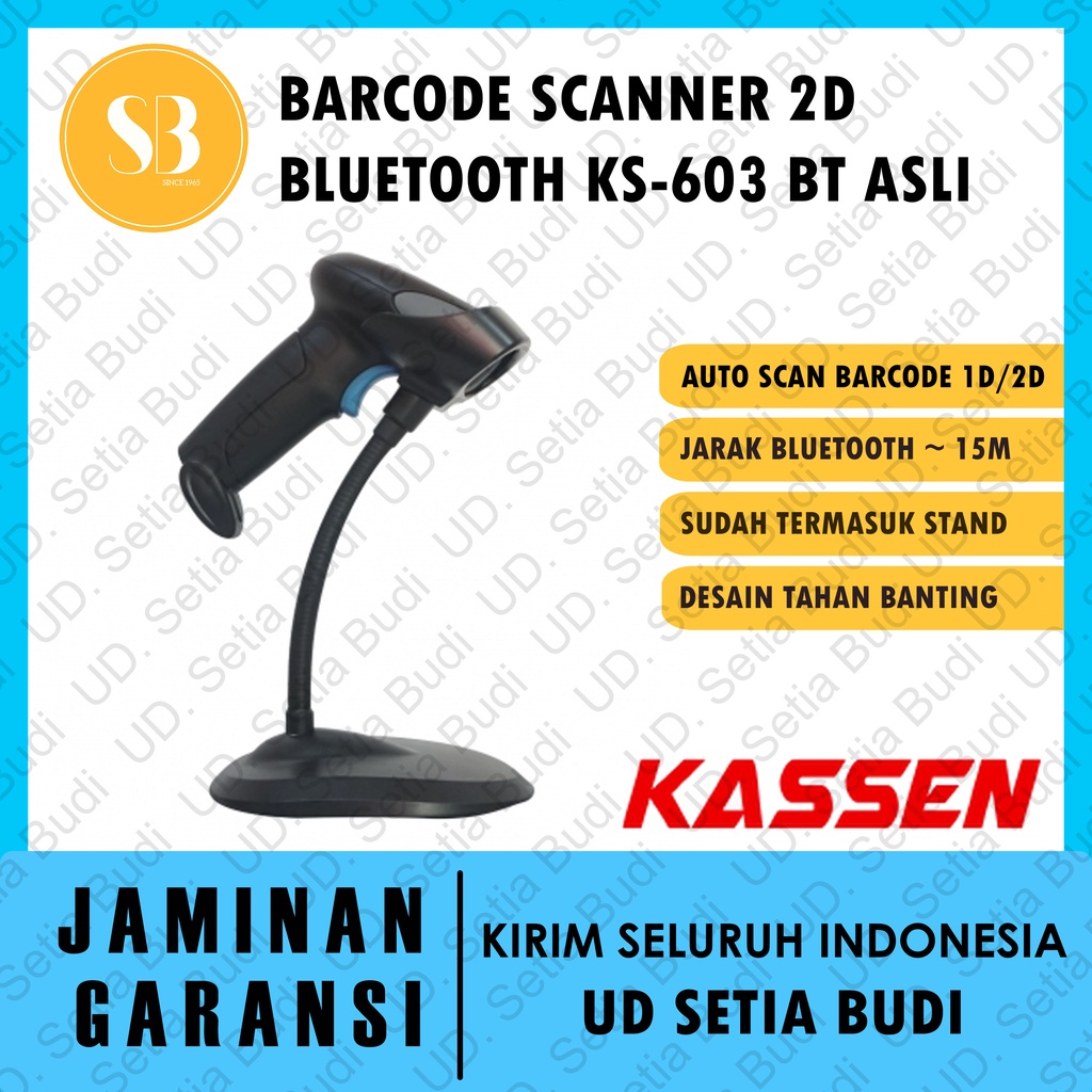 Barcode Scanner Bluetooth Wireless Kassen KS-603 2D BT