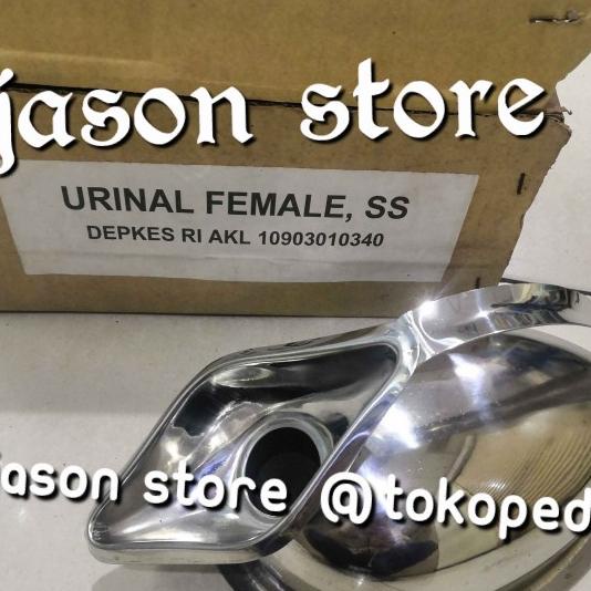 Pispot stainless Urinal Female/Pispot stainless dewasa (wanita)