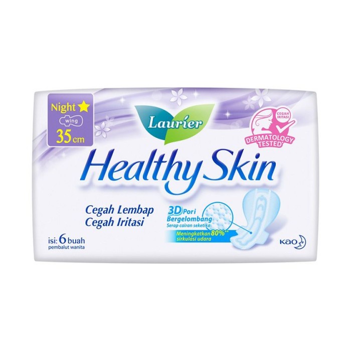 

Laurier Healthy Skin NIGHT WING 35 cm 6 pcs