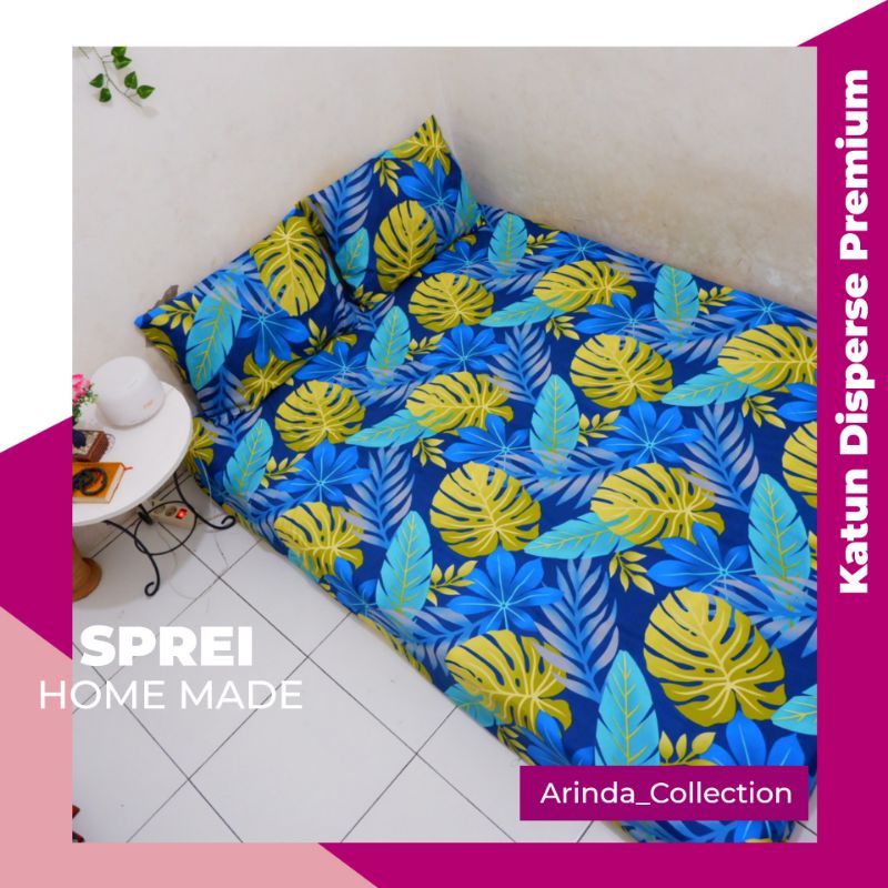 SPREI HOME MADE | MOTIF BUNGA MONSTERA | FULL SET