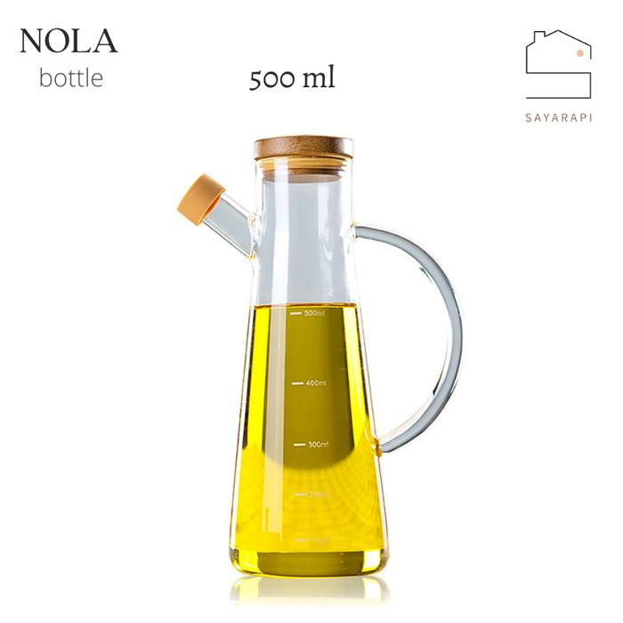 Best Seller Botol Minyak Goreng Kaca Tanpa Sticker Tempat Teko Kecap Saos 500Ml