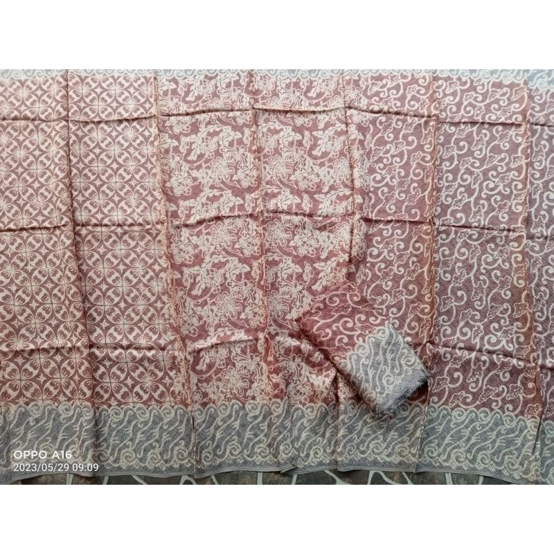 KAIN BATIK VISCOSE 3D 3DIMENSI BATIK CAP KHAS CIREBON TRUSMI TERMURAH