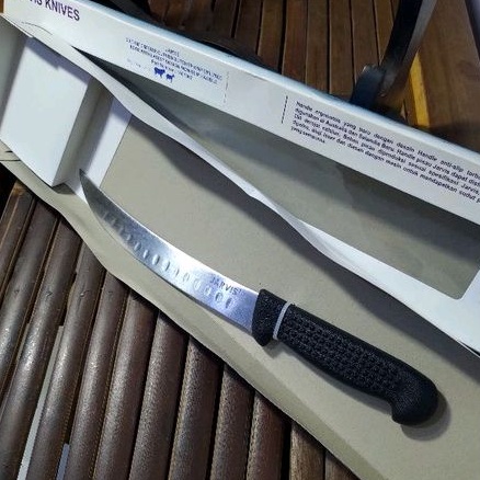 JARVIS 20.5 CM 1401062 CIMETER CURVED BUTCHER KNIFE/FLUTED EDGE WITH LATEST DESIGN PISAU DIBAHARI