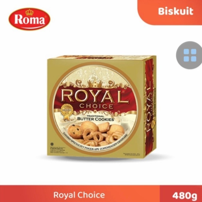 

Biskuit Kue Lebaran Royal Choice 480gr Kaleng