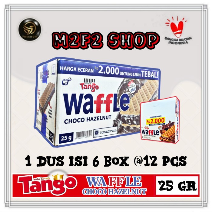 

Tango Waffle Choco Hazelnut Krim Cokelat Sachet - 25 gr (Karton)