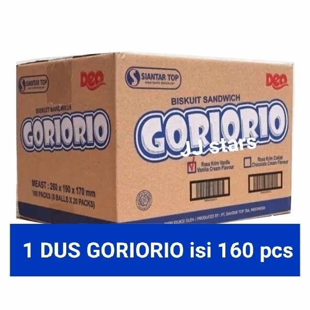 Biskuit Sandwich Goriorio 1 Dus isi 160 pcs