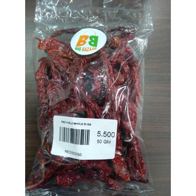 

^%^%^%^%] RED CHILLI WHOLE 50 GM
