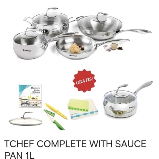 Kualitas terbaik] TUPPERWARE Tchef complete with sauce pan 1L [08]