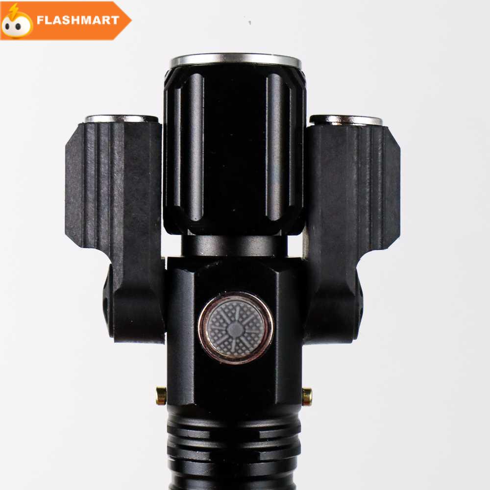 FLASHMART Senter LED Telescopic Zoom Cree T6 + 2 x XPE 1500 Lumens - KS-737
