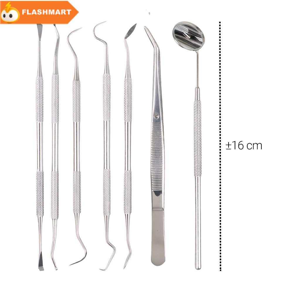 FLASHMART Peralatan Set Dokter Gigi Dentist Dental Tool 7 PCS - 4012