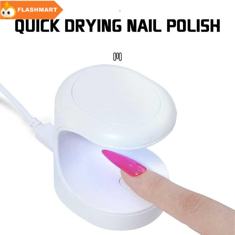 FLASHMART Pengering Kutek Kuku Mini UV LED Nail Dryer 16W - XZMUV-1