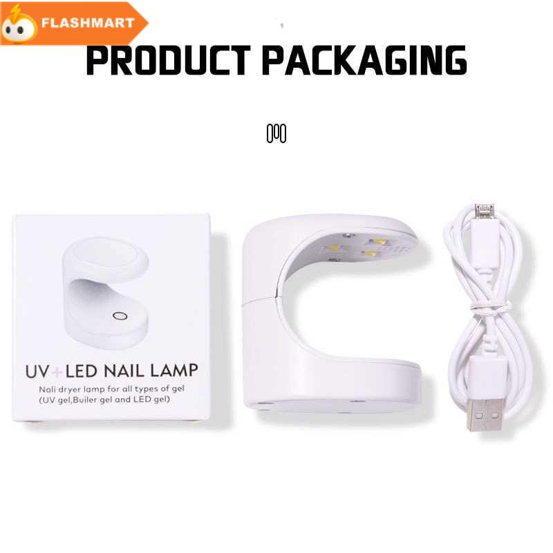 FLASHMART Pengering Kutek Kuku Mini UV LED Nail Dryer 16W - XZMUV-1