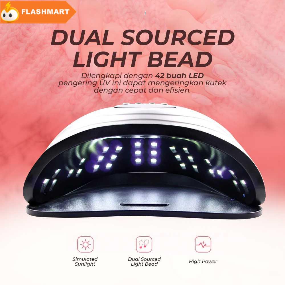 FLASHMART Pengering Kutek Kuku UV LED Nail Dryer 42 LED 120 W - S9