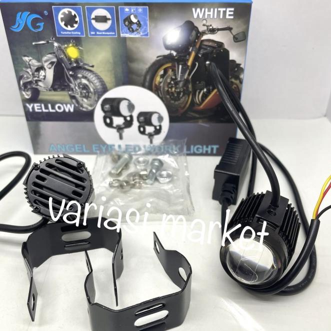 Lampu Tembak Laser Gun D2 Bullaes - Foglamp Mini Laser Gun D2 Bullaes