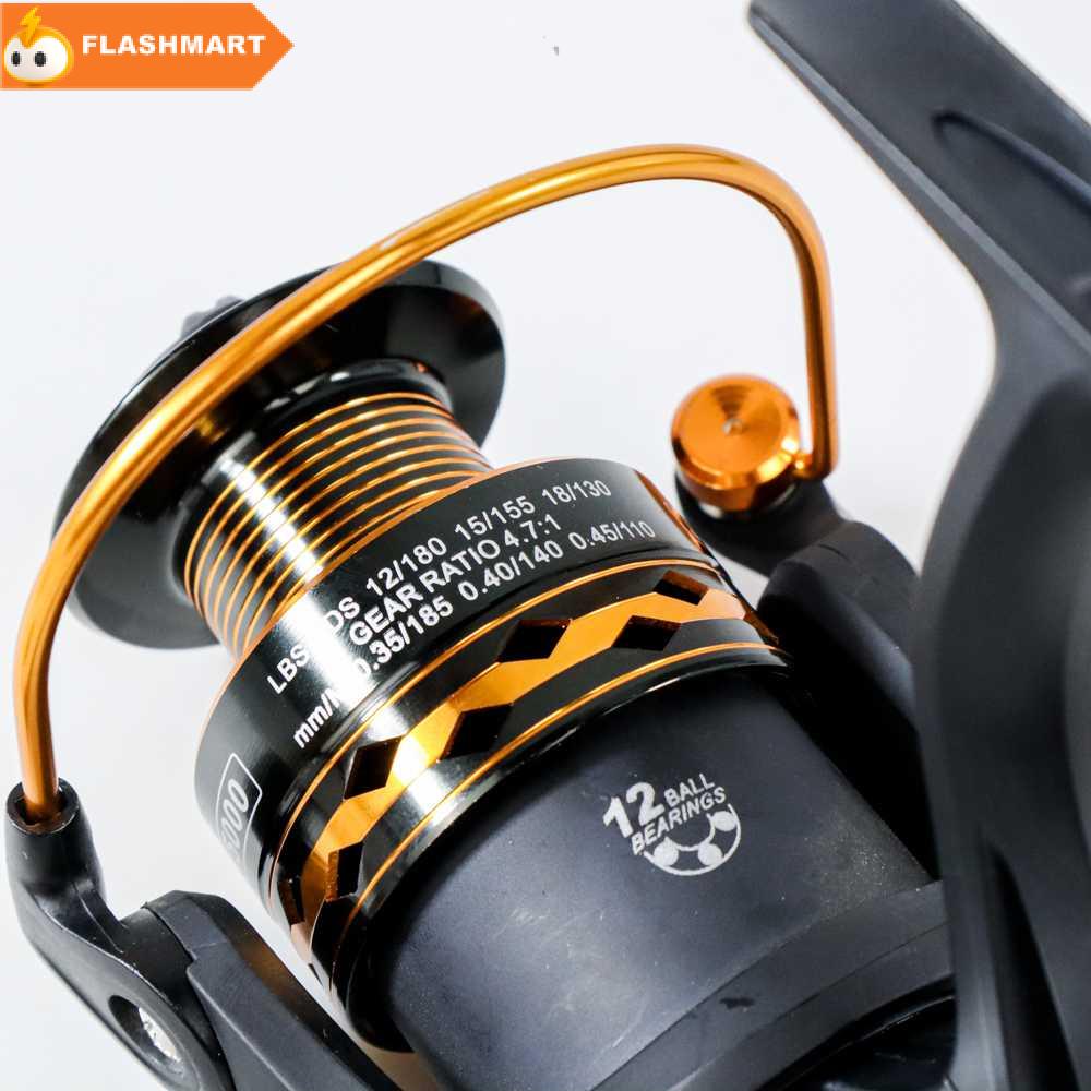 FLASHMART JK5000 Reel Pancing Spinning Fishing 4.7:1 Ball Bearing 12