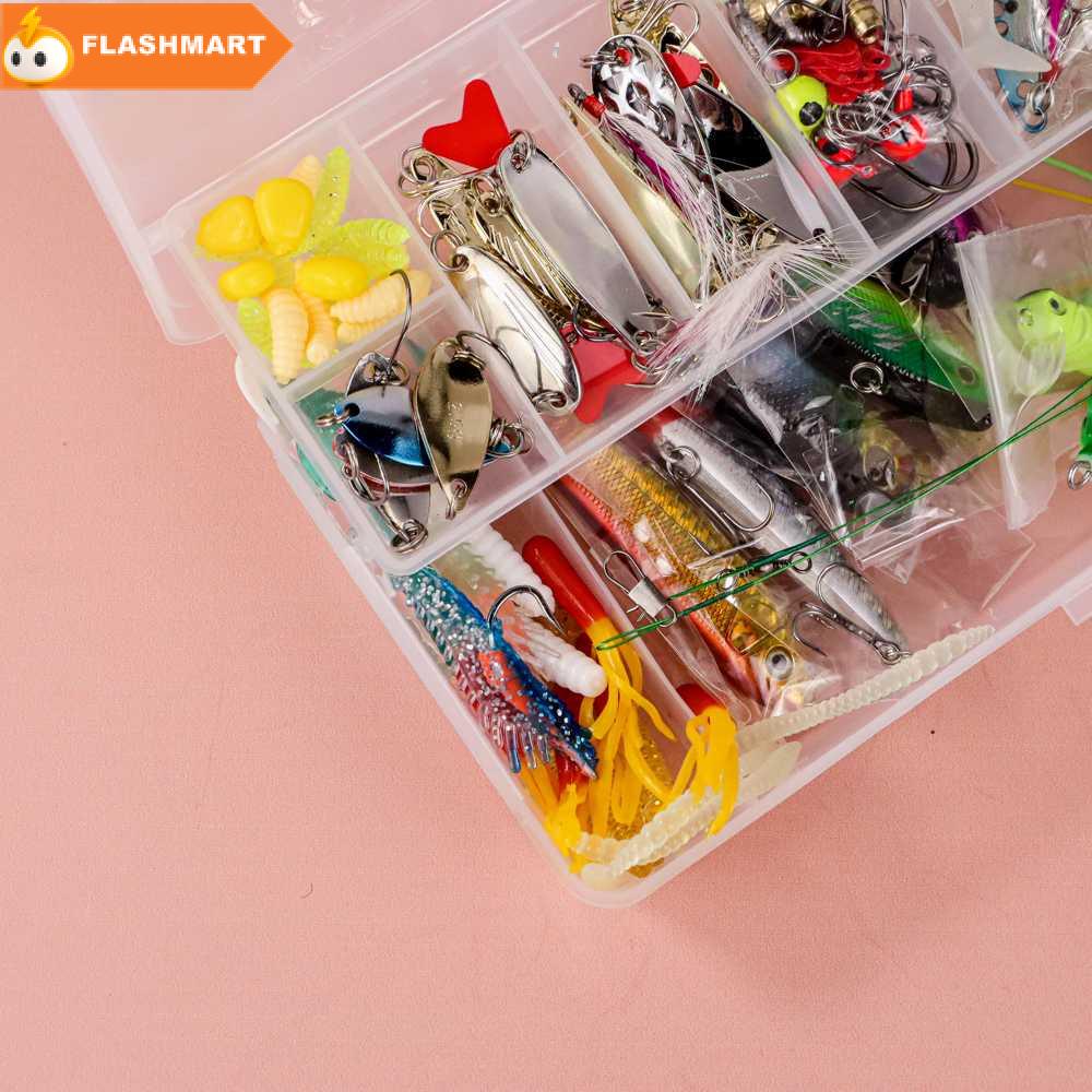 FLASHMART Umpan Pancing Ikan Set Fishing Bait Kit 140PCS - DWS250-E