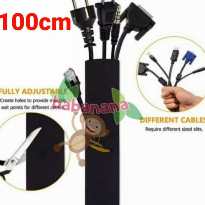 

Pembungkus kabel zip manajemen cable clip pengikat perapih cover