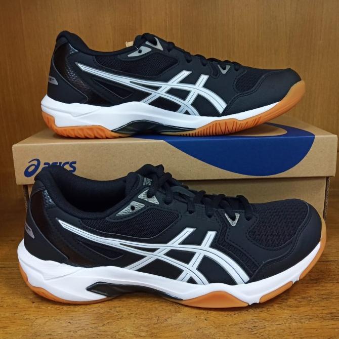 ORIGINAL Sepatu badminton bulutangkis asics gel rocket 10 hitam