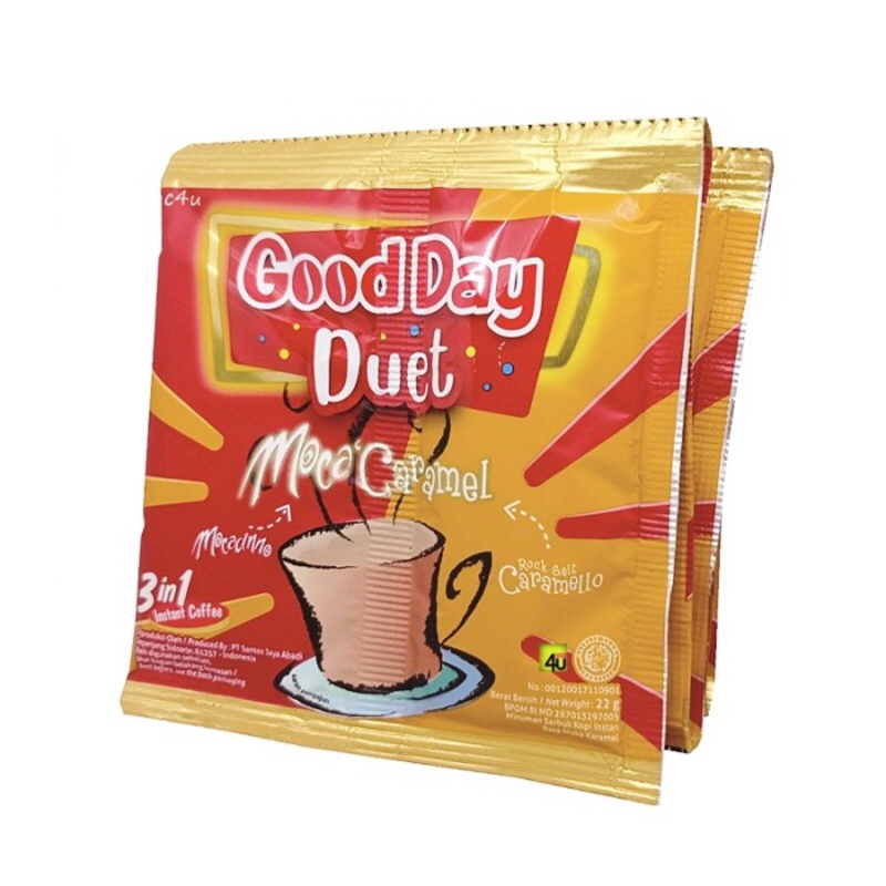 

Goodday Duet Moca Caramel 10x22gr Kopi 3in1 Good Day