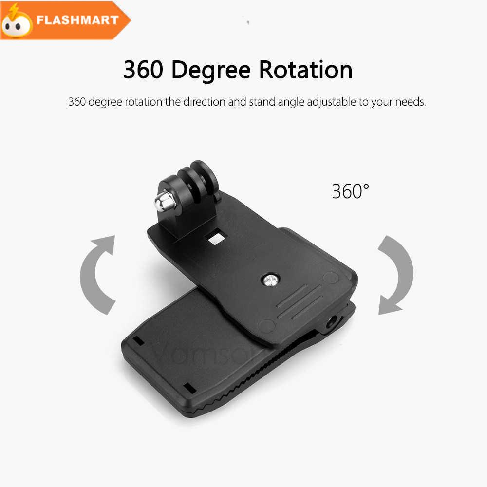 FLASHMART Vamson Clip Clamp Mount 360 Rotary + Smartphone Holder for GoPro - VP512