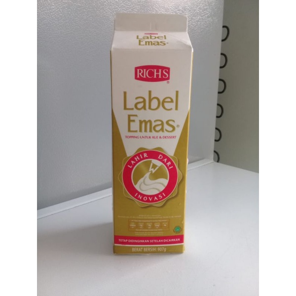 

Rich Gold Label Whipping Cream 907gr