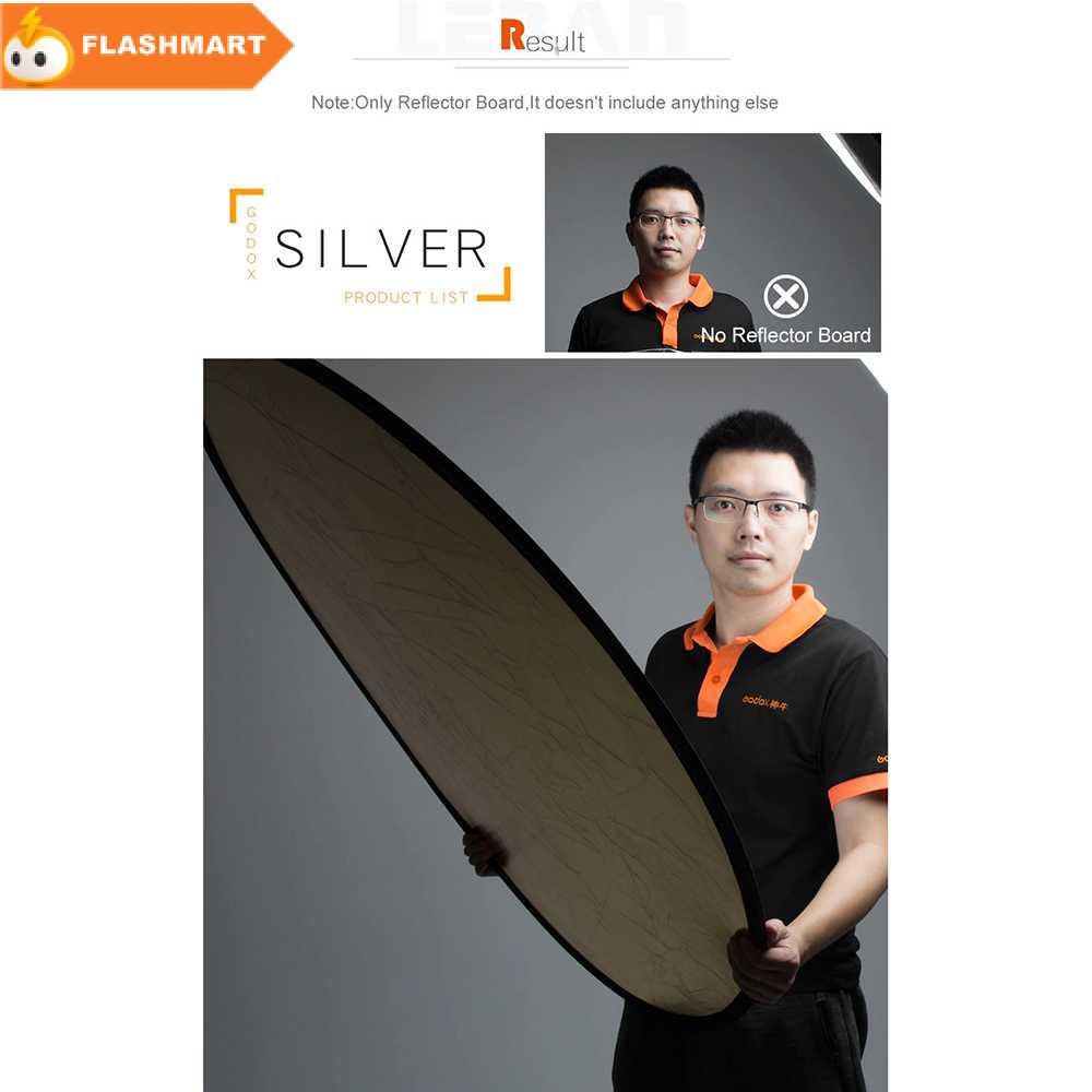 FLASHMART Godox Reflektor Cahaya Studio Foto 5 in 1 110cm - RFT-05