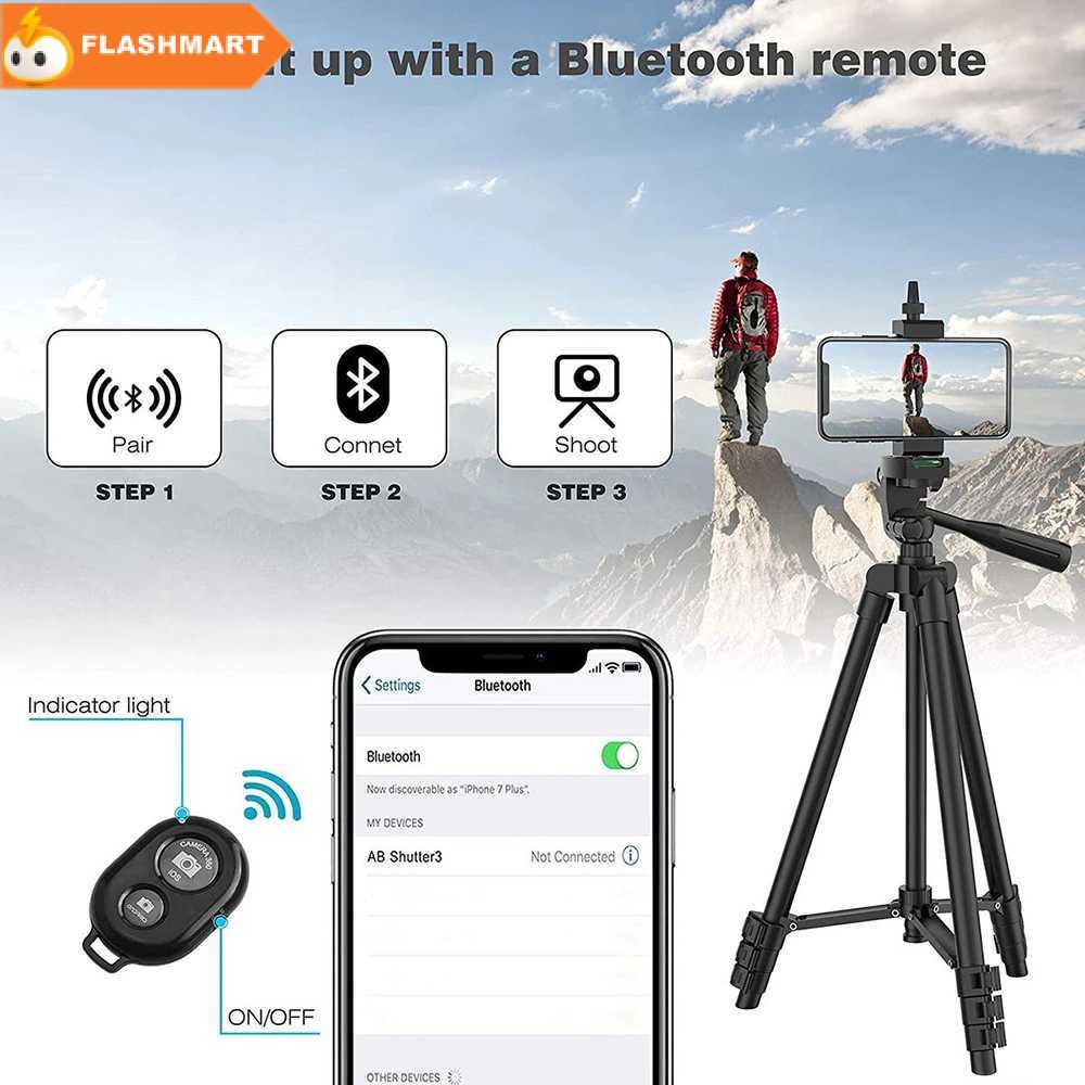 FLASHMART NUNUPHO Tripod Kamera Profesional with Bluetooth Shutter - 3110