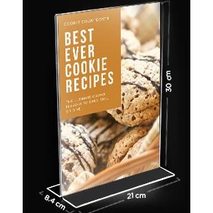 

TEMPAT BROSUR / TENT HOLDER / TENT CARD AKRILIK DISPLAY UKURAN A4