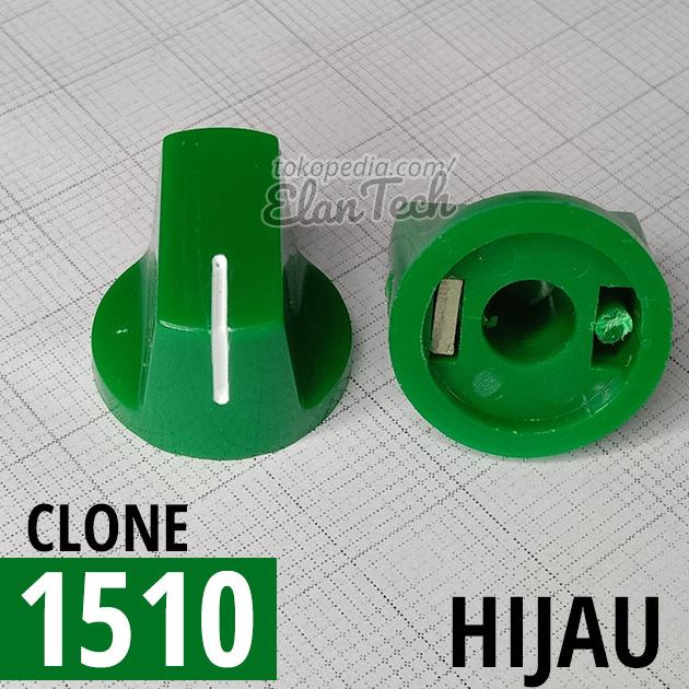 Knob Potensio Davies 1510 Clone Hijau Green Knop Efek Gitar Elan73c