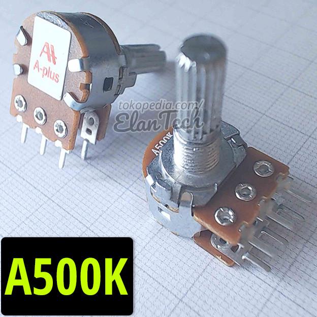 A500k Potensio A-Plus Aplus Stereo Potensiometer A 500k Elan73c Kualitas Baik