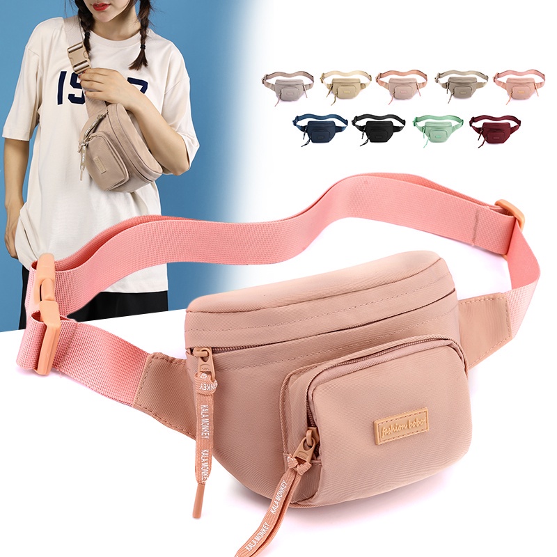 Tas pinggang BOBO FASHION 6811 Original produk tas pinggang wanita nilon waterproof waistbag import