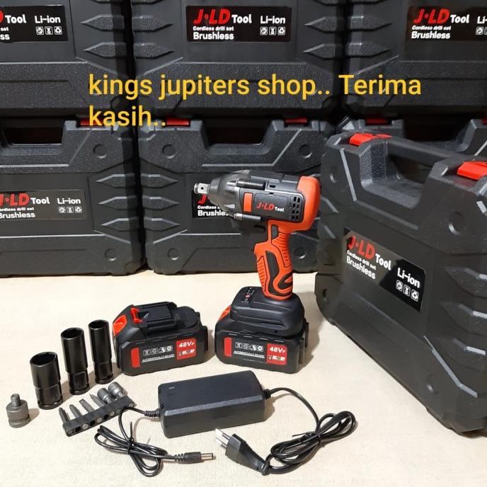 MESIN BOR BUKA BAUT JLD 48VOLT IMPACT WRENCH 48 VOLT JLD CORDLESS 48 V