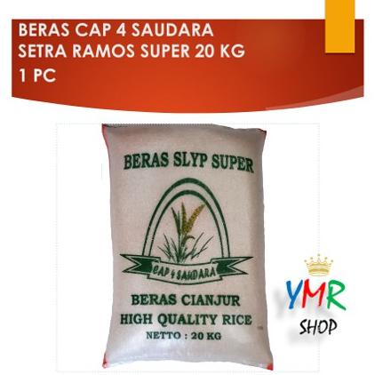 

BERAS SETRA RAMOS KEPALA CIANJUR 20KG 20 KG CAP 4 SAUDARA Best Seller