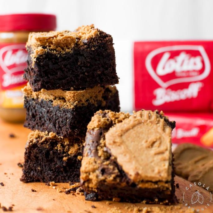 

Fudgy Brownies ( Lotus Biscoff ) By Casola Brownie