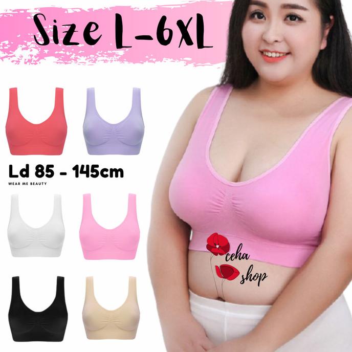 Seamless bra jumbo big size model sport bra