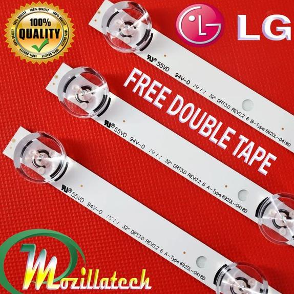 BACKLIGHT TV LG backlight LG 32LB550 32LF550 32B561T lampu backlight tv LG backlight lg 6v 6k