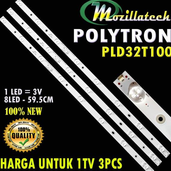 BACKLIGHT TV POLYTRON PLD32T100 32T100 8K 8LED