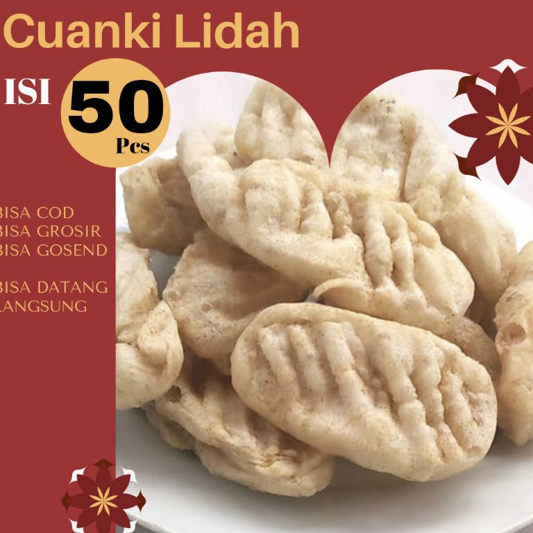 

3.3 Brands Festival BISA COD - Cuanki Lidah isi 50 pcs - Cuankie - toping seblak - baso aci - bakso