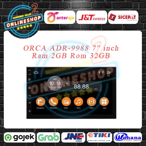 Best Seller Orca 7 Inch Android Tape Mobil Orca Adr-9988 7" Eco Series 7Inch