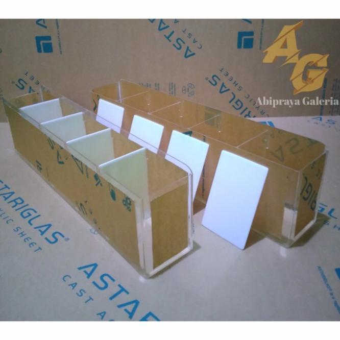 Soliter Ikan Cupang 5 Kamar 4 Sekat 2Mm Aquarium Akrilik Bending