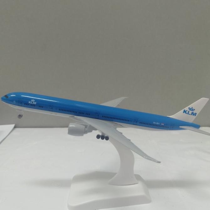 Pesawat Diecast Miniatur Klm Roda