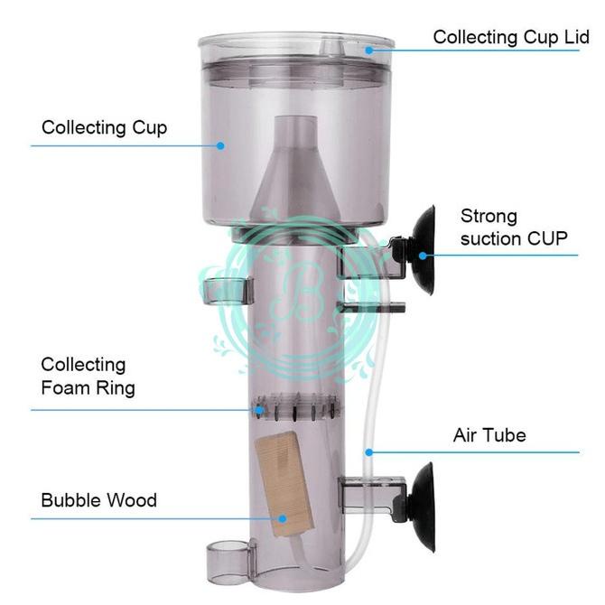 Risheng Rs-4002 Akrilik Protein Skimer Skimmer Aquarium Ikan Air Laut