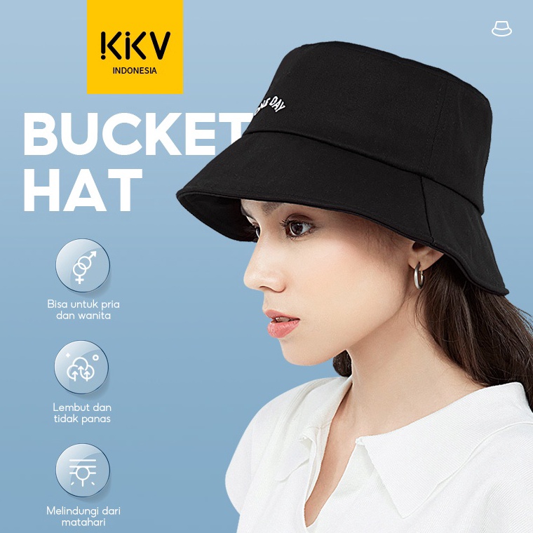 SIAP KIRIM KKV - Ohgo Topi Bucket Hat Fashion Korean Style One Day Fisherman's Hat/bucket hat