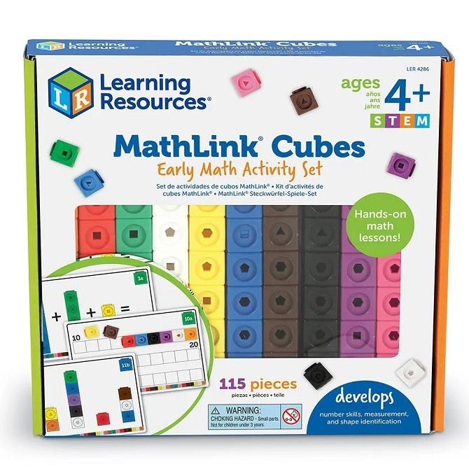 Learning Resources MathLink Cubes Early Math Activity Set