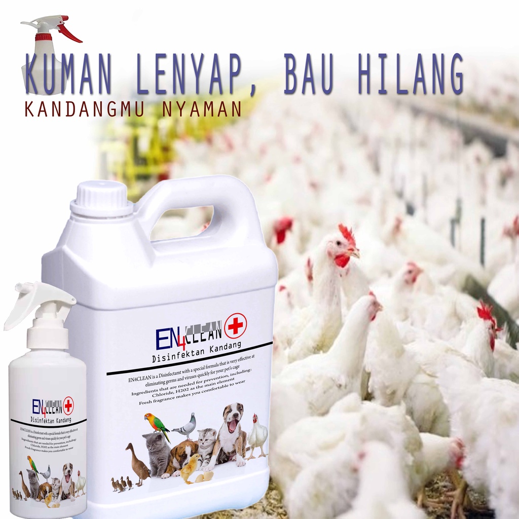 Spray Kandang sampai dengan 5L Desinfektan kandang ayam untuk menghilangkan kuman dan bau ayam EPS24 TKK3