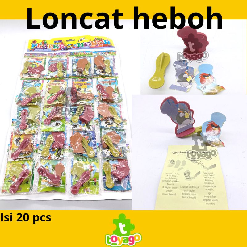 Mainan anak Loncat Heboh isi 20 Pcs Grosir Murah