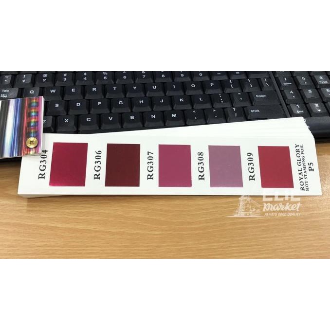 

KERTAS FOIL / HOT STAMPING FOIL / Hotprint / Poly Emboss Kode 1,3,5,6